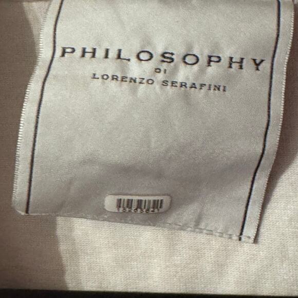 Philosophy Di Lorenzo Serafini Pink White Tie Dye Cropped Polo Top - Picture 7 of 9